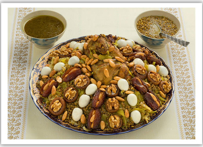 Moroccan cuisine in Marrakech